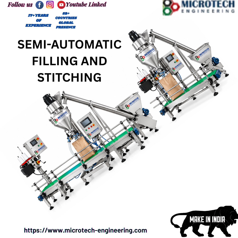 Semi-automatic Filling And Stitching Machine