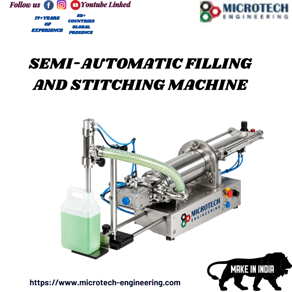 Semi-automatic Filling And Stitching Machine