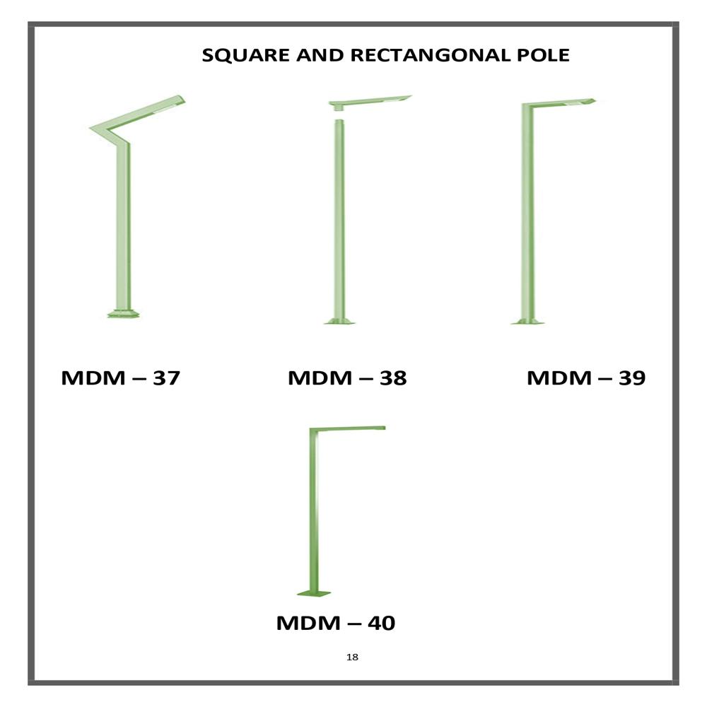 Octagonal Pole - Color: Silver