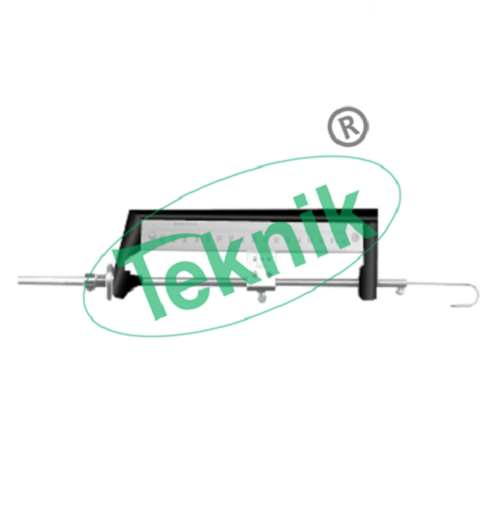 Vernier Hook And Point Gauge - Enameled Cast Aluminum Frame, Bright Plated Brass Rod | High Resolution Measurement To 0.20mm, Adjustable Design For Fluid Machines