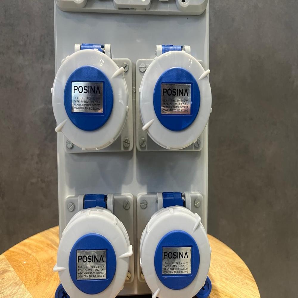  Customized junction boxes heavy duty IP67 plug & socket 
