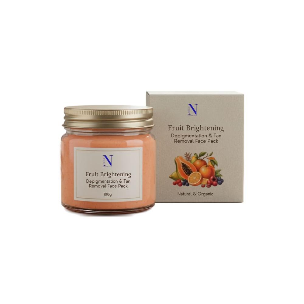Fruit Brightening Depigmentation & Tan Removal Face Pack - Color Code: -