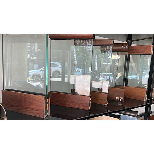 Wooden Texture Continue Panel Railing System