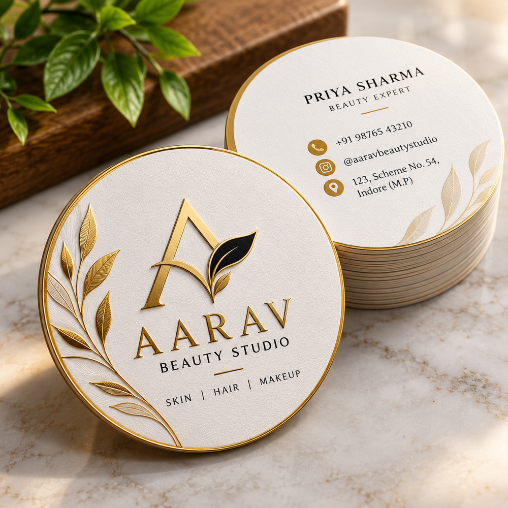 Round Cut Visiting Cards