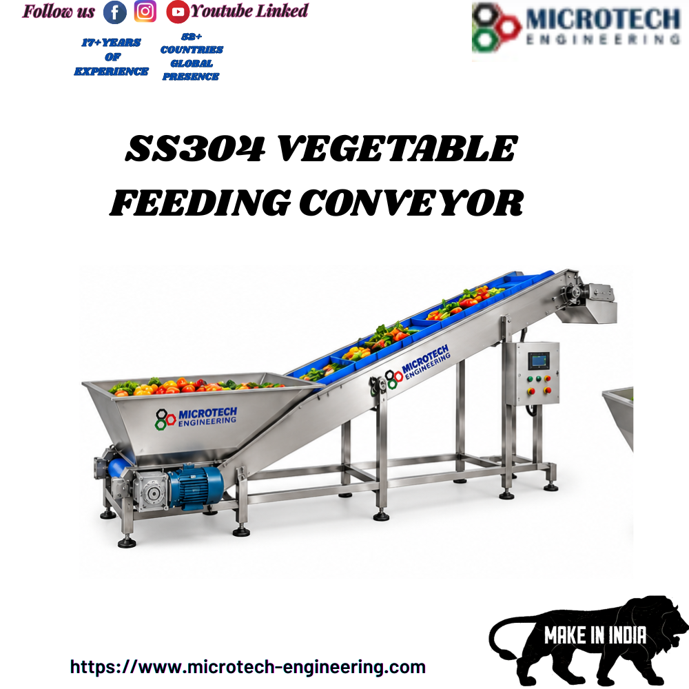Ss304 Vegetable Feeding Conveyor
