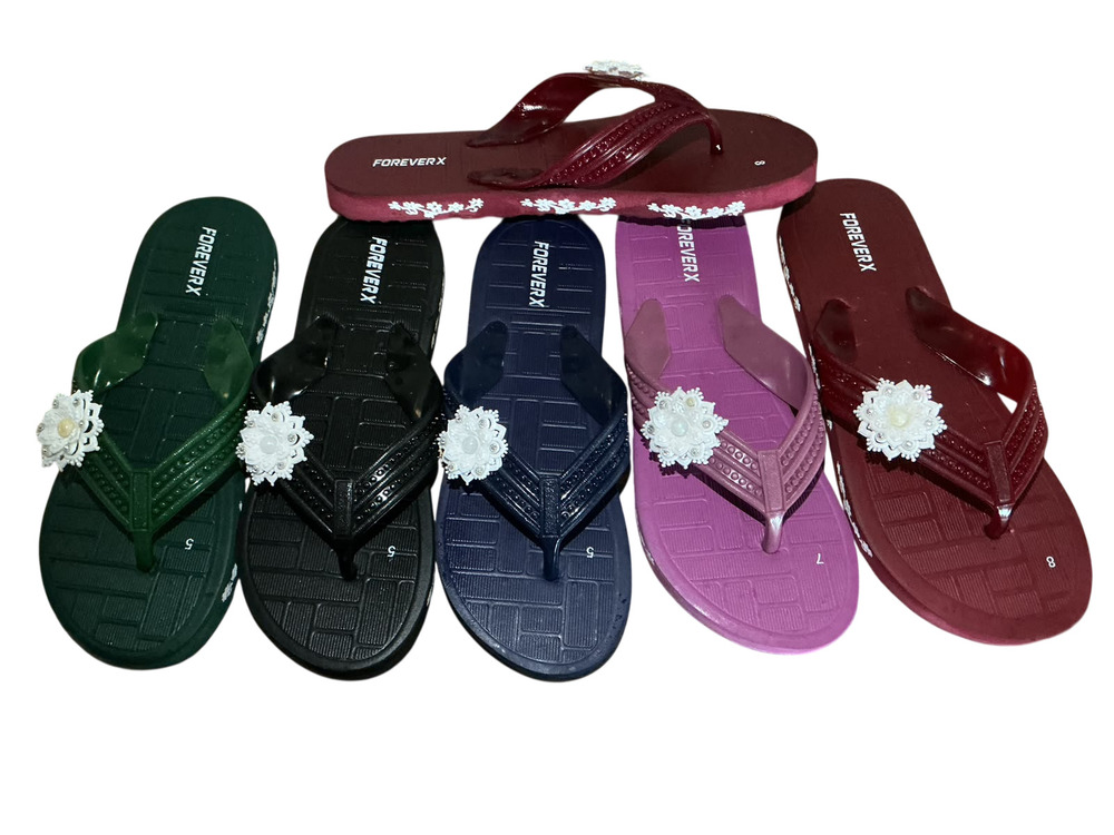 Ladies Floral Fancy Slippers