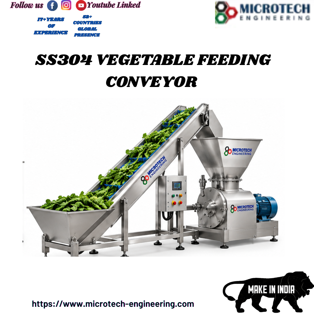 Ss304 Vegetable Feeding Conveyor
