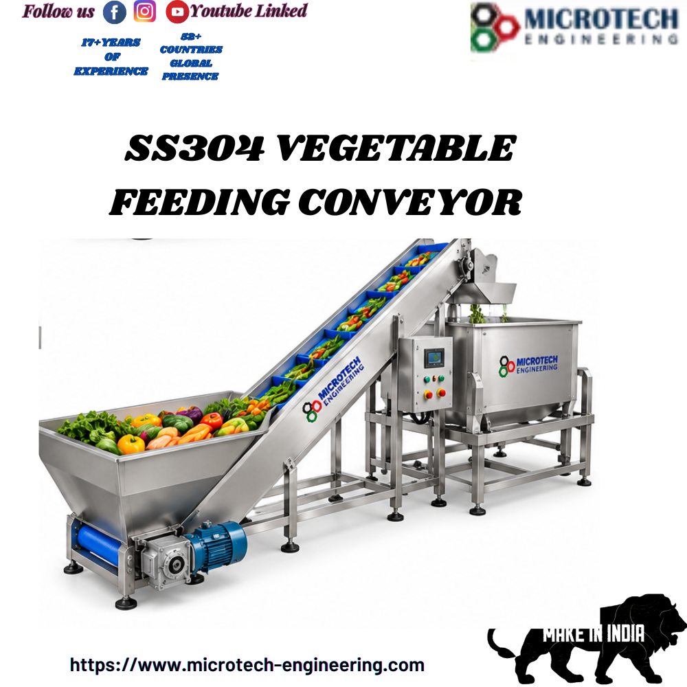 Ss304 Vegetable Feeding Conveyor