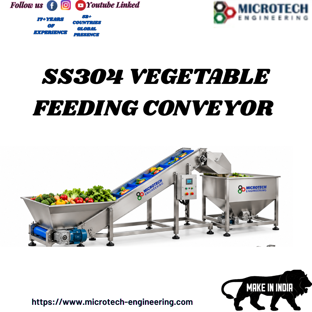 Ss304 Vegetable Feeding Conveyor