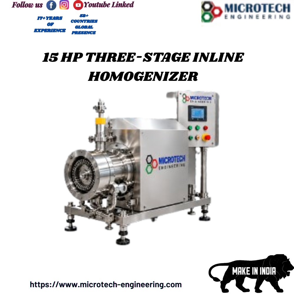 15 HP THREE-STAGE INLINE HOMOGENIZER