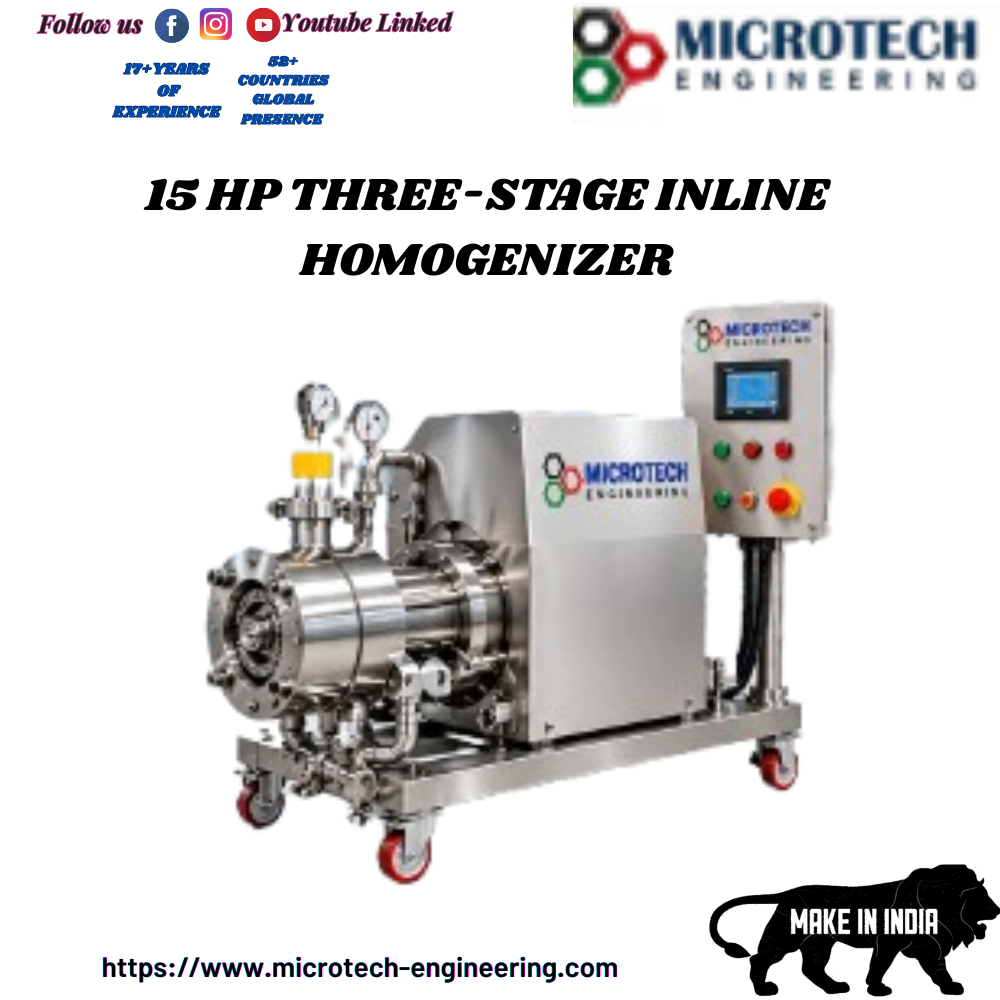 15 HP THREE-STAGE INLINE HOMOGENIZER