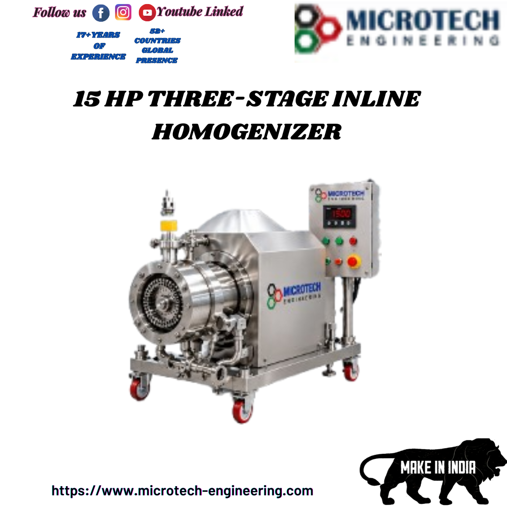15 HP THREE-STAGE INLINE HOMOGENIZER
