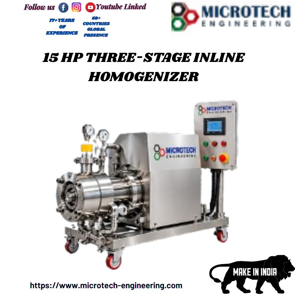 15 HP THREE-STAGE INLINE HOMOGENIZER