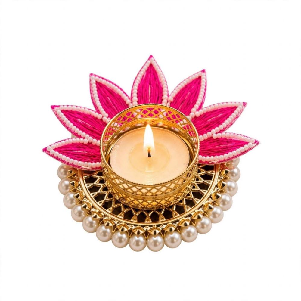 Lotus Shaped Tea Light Candle Holder