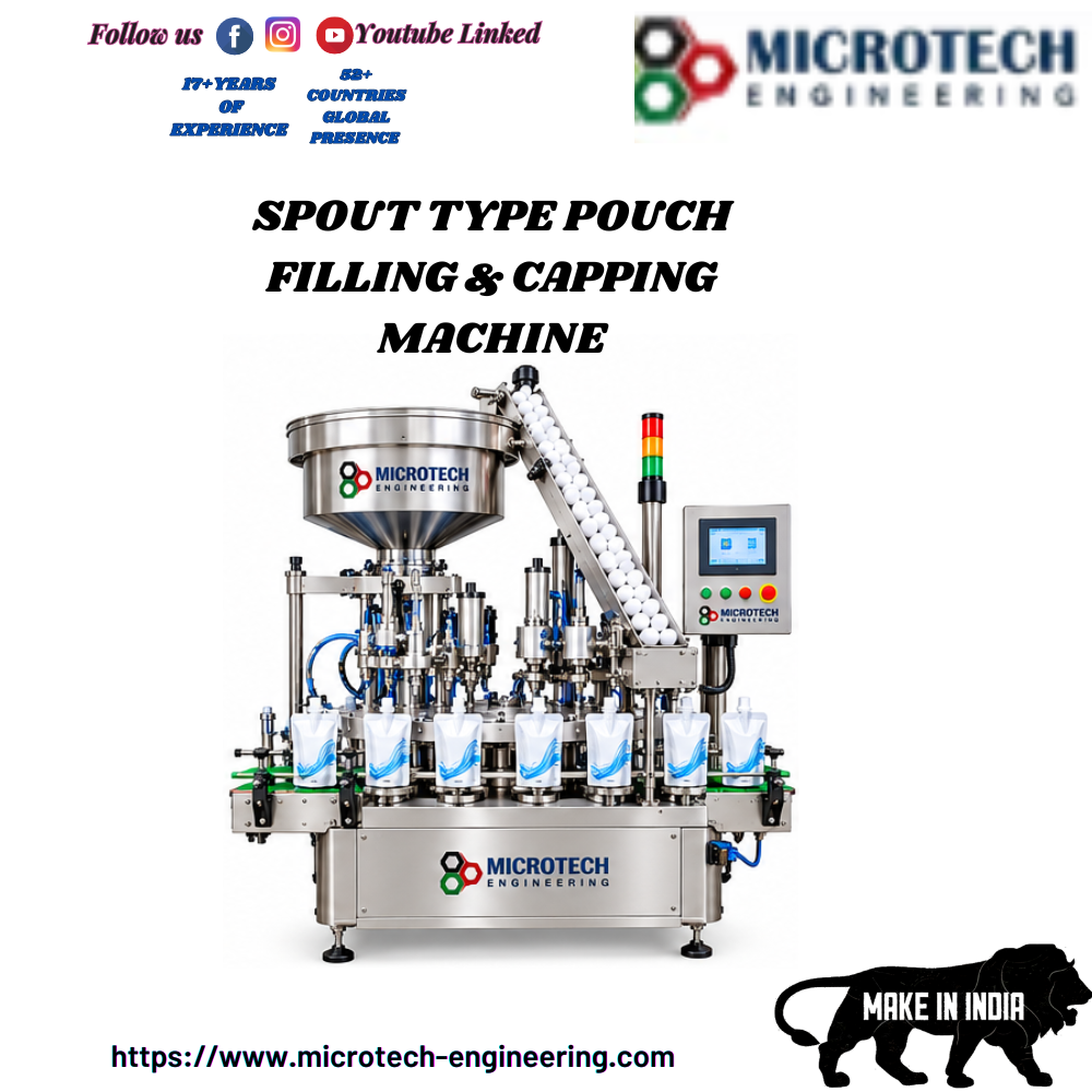Spout Type Pouch Filling & Capping Machine