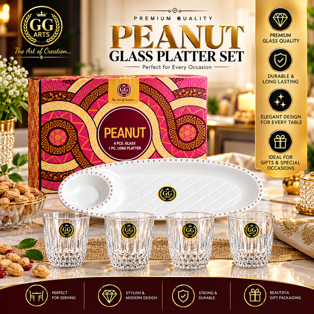 Luxury Glass Platter Set