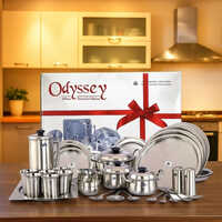 Odyssey 46 Pc Stainless Steel Dinner Set-premium Food Grade Salem Steel Tableware Set - Material Grade: 304