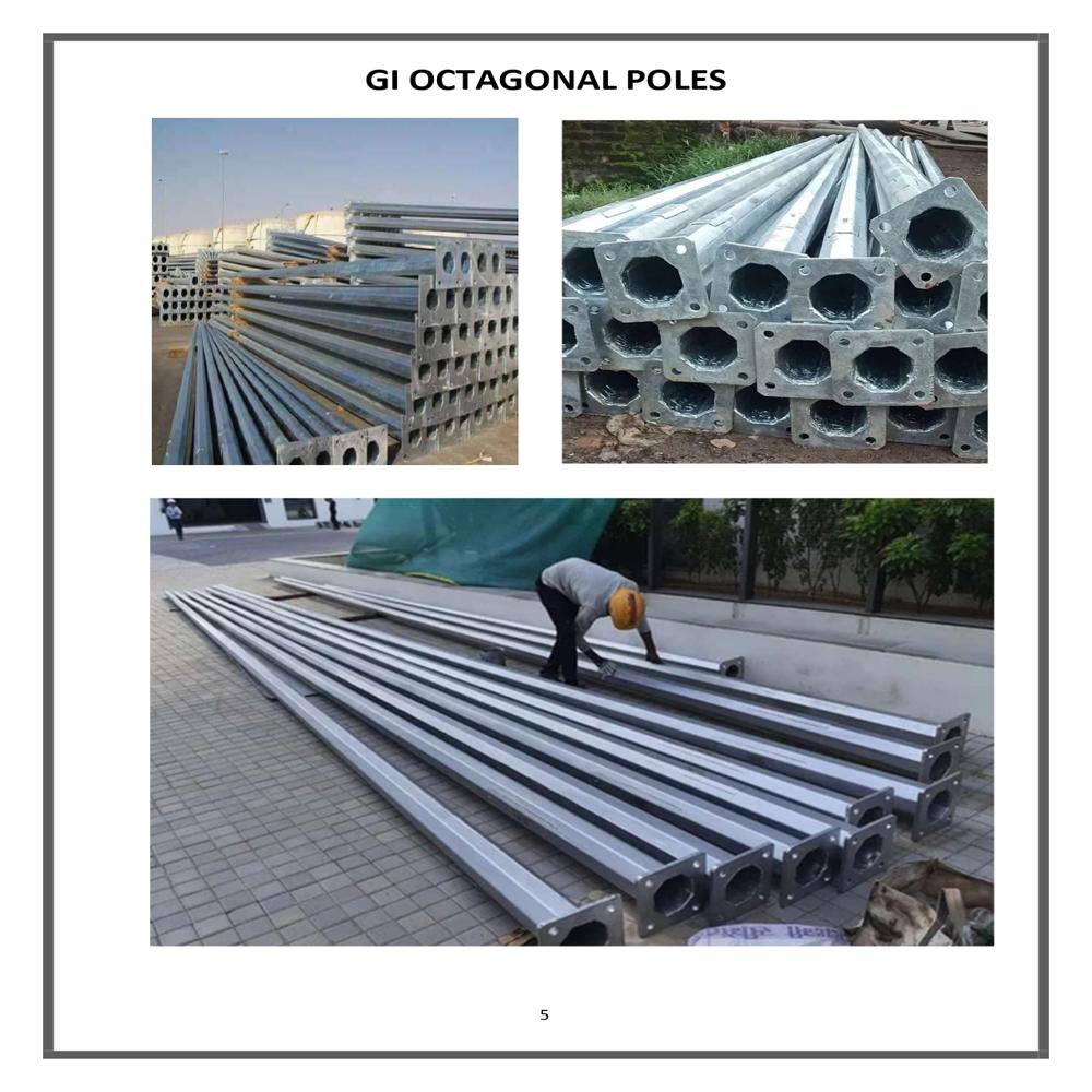 Octagonal Pole - Color: Silver