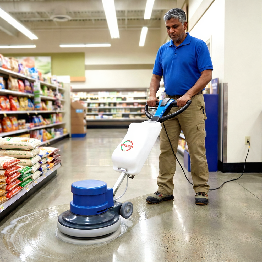 Floor Cleaning Machine - Material: Metal