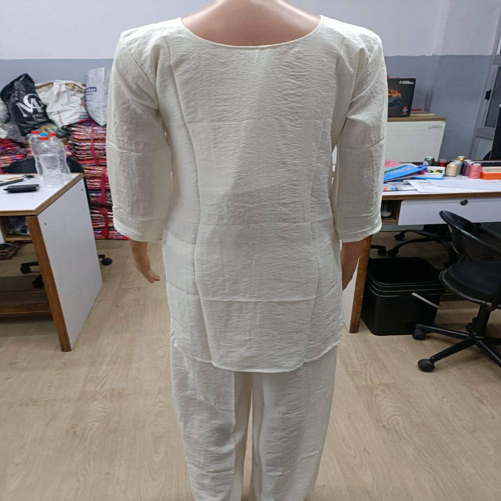 Ivory Grace Embroidered Kurta Pant Set