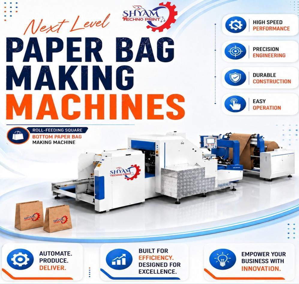 Square Bottom Paper Bag Making Machine - Automatic Grade: Semi Automatic