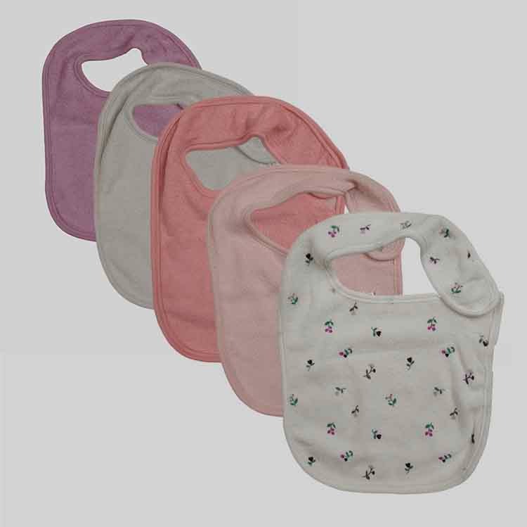 A31374 | PRIMARK Baby 5-Pack Two Layer Terry Bibs