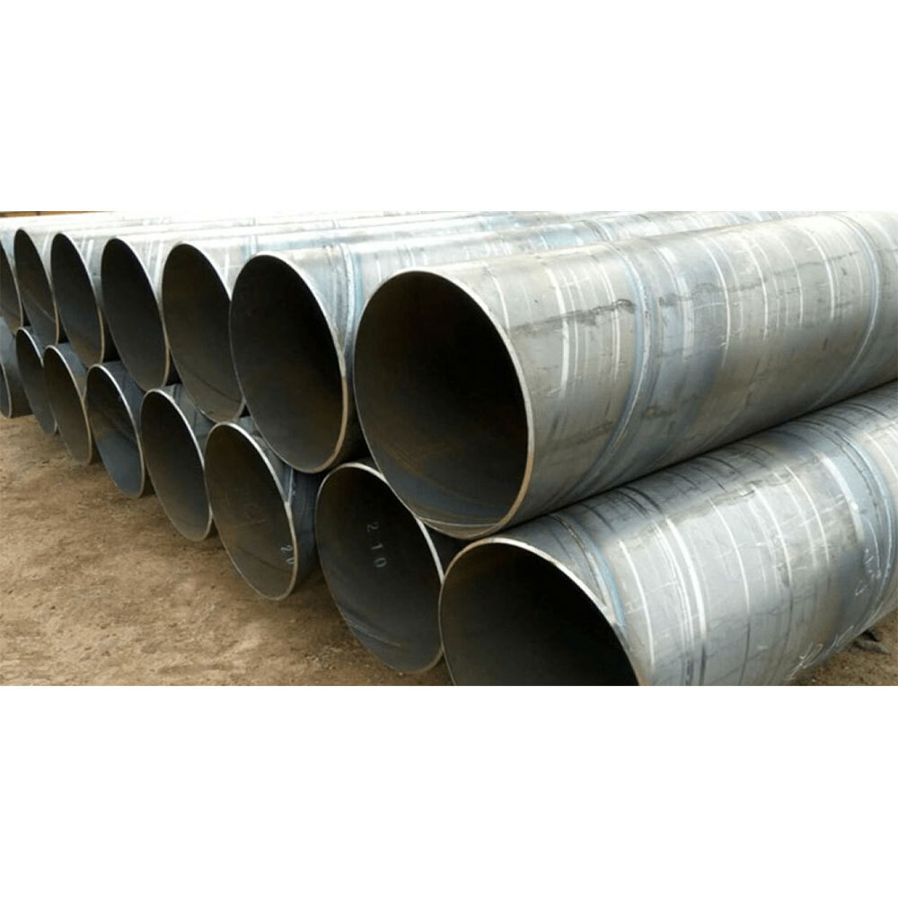 Spiral Welded Pipe - Color: Metallic Grey