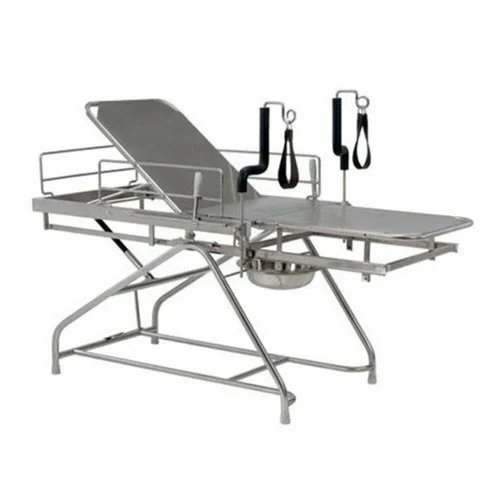 Ss Telescopic Labour Table - Color: Silver