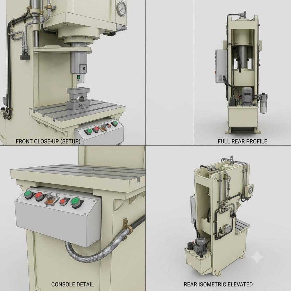 Work Shop Press Machine - Dimension (L*w*h): 1600 Mm X 850 Mm X 2300 Mm