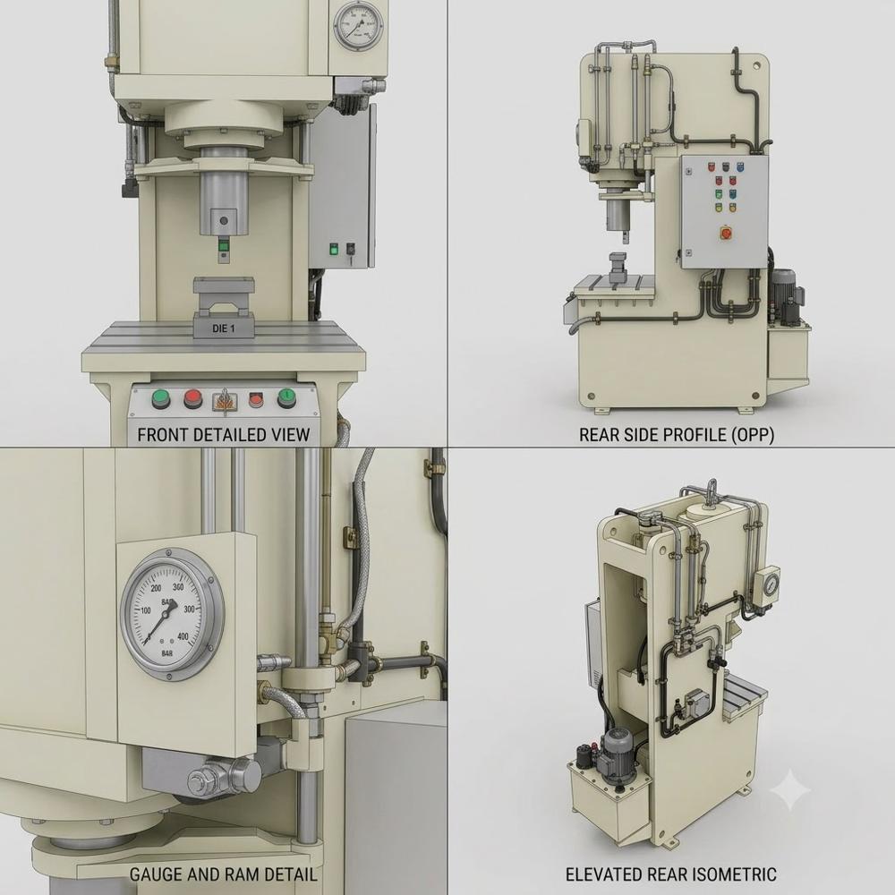 Work Shop Press Machine - Dimension (L*w*h): 1600 Mm X 850 Mm X 2300 Mm