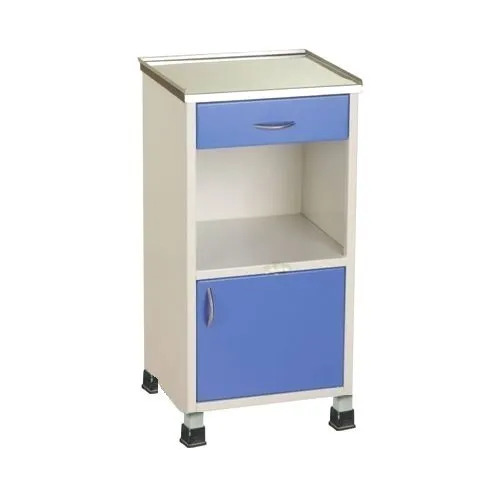 Bed Side Locker (Deluxe) - Color: White & Blue