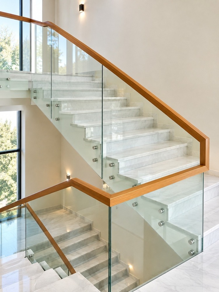 Glass Staircase Railing