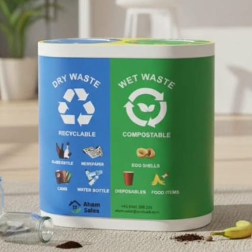 Dry And Wet Waste Dustbin