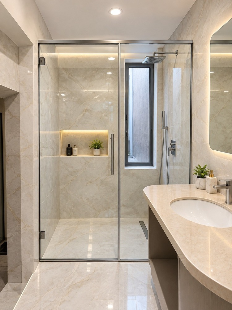 Slim Profile Shower Cubicle
