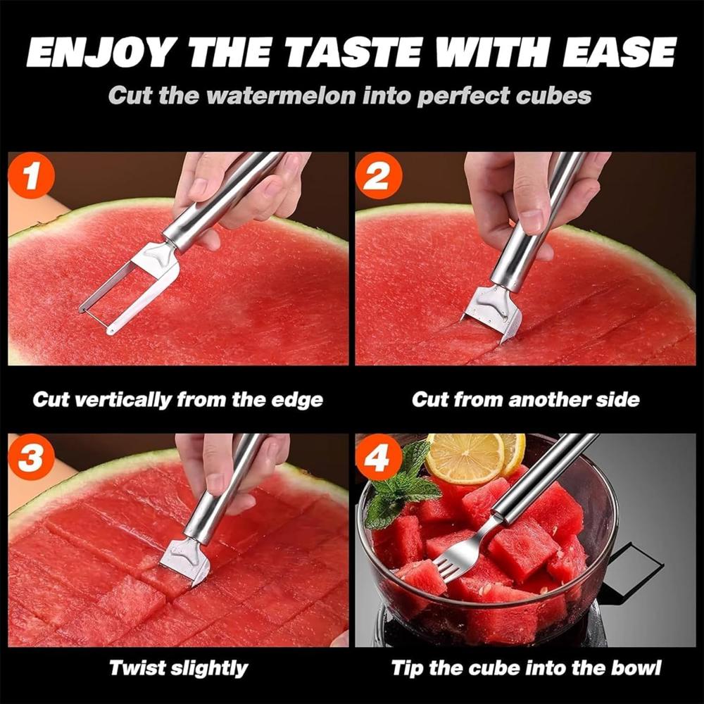 Stainless Steel Dual Purpose Fruit Fork