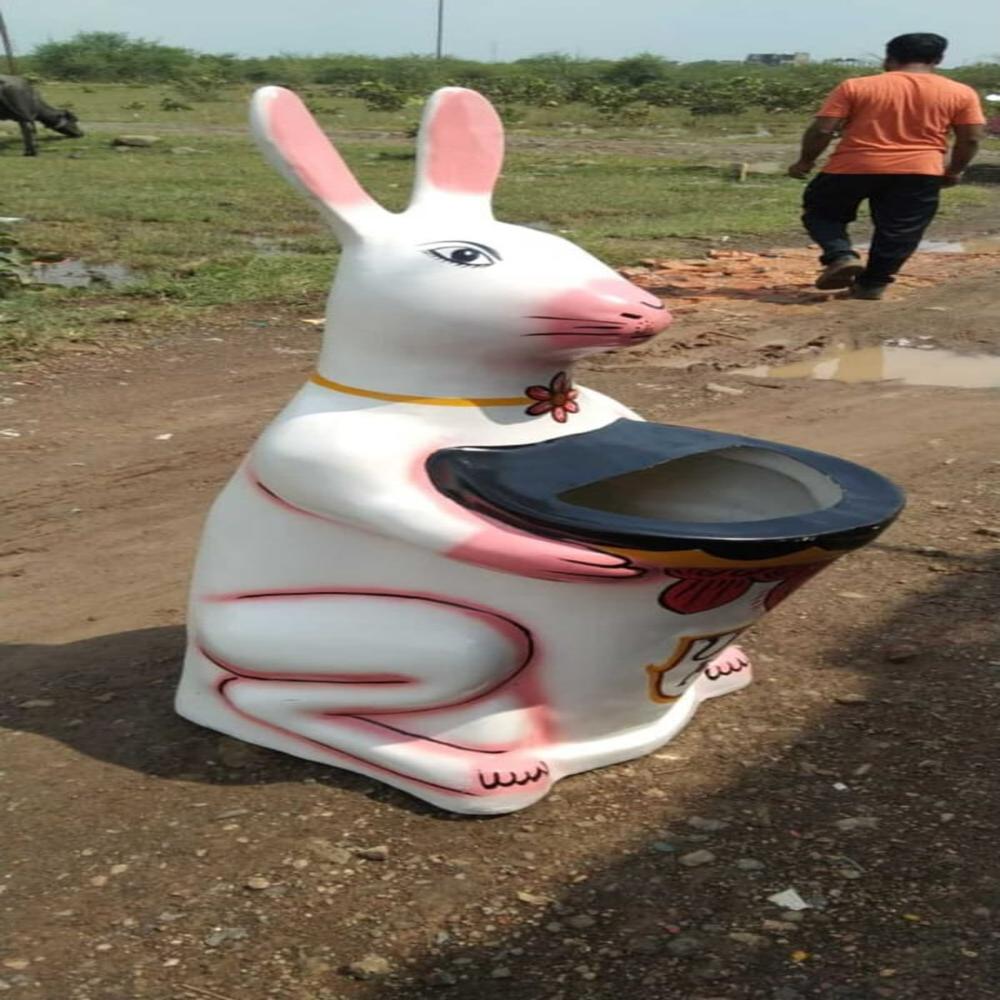 FRP Rabbit Dustbin