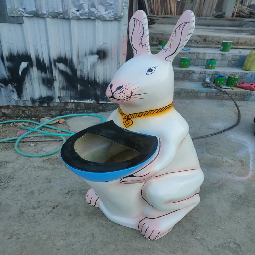 FRP Rabbit Dustbin