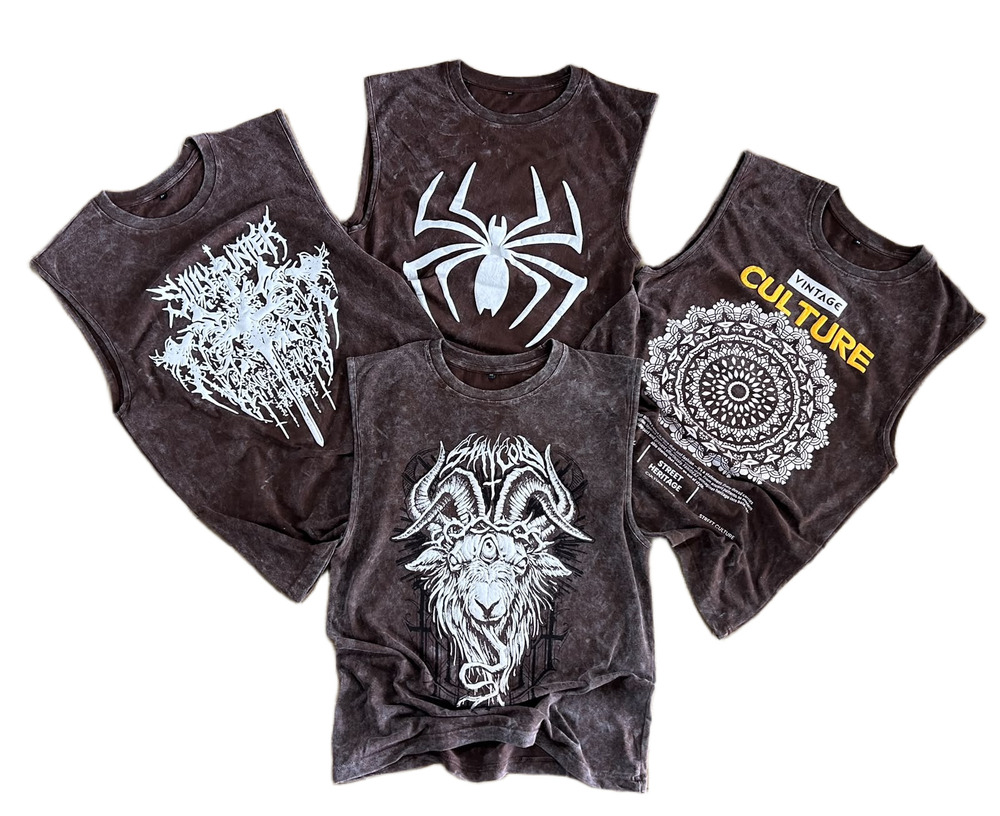 Acid Wash Mens Tank