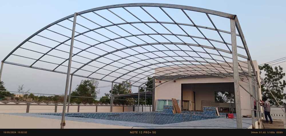 Arched Steel Roof Canopy Structure