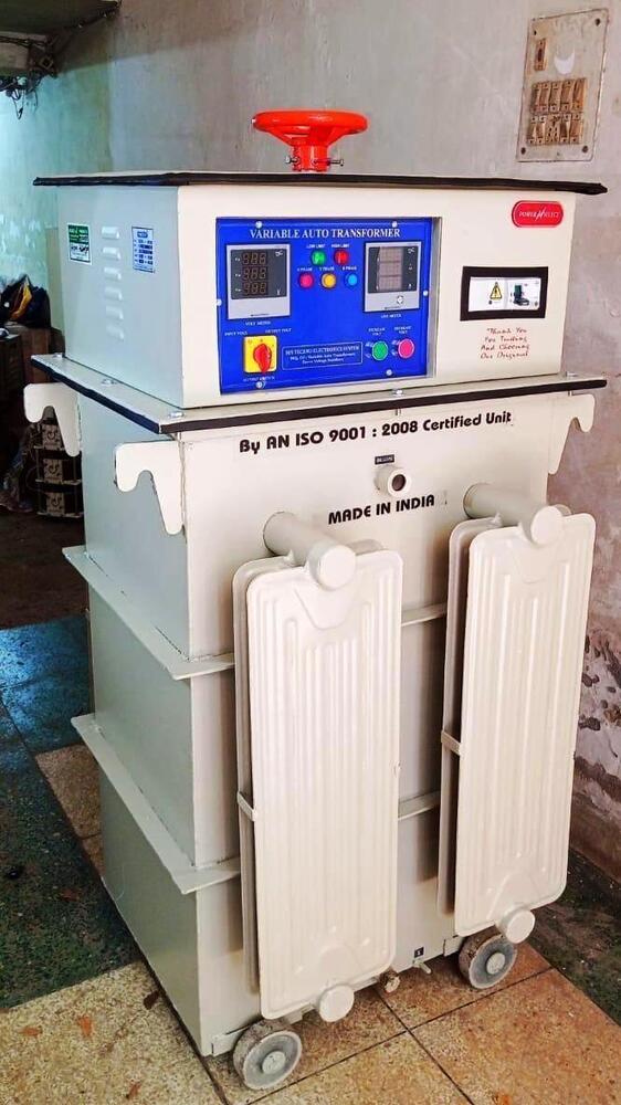 3 Phase Variable Auto Transformer Oil Cooled Variac Test Bench Regulator