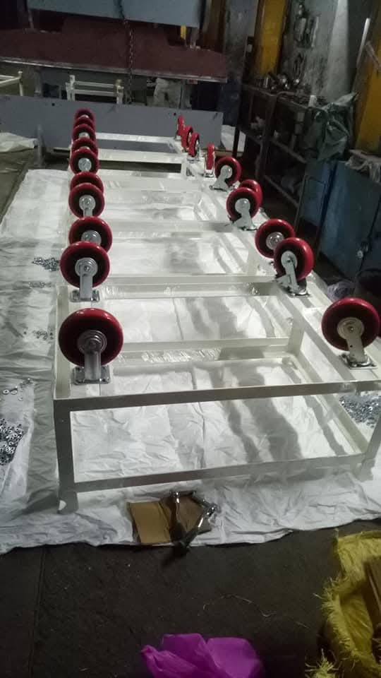 Heavy Duty Trolley Wheel Frame Assembly