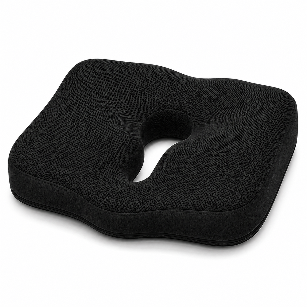 Piles Seat Pillow - Color: Black Grey