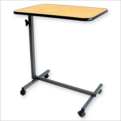 Manual Over Bed Table - Color: Brown