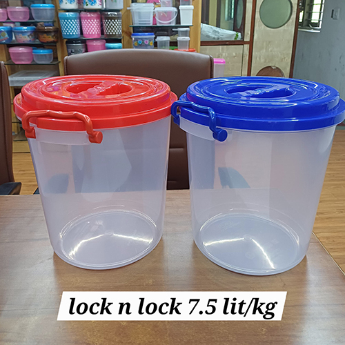 7.5ltr Plastic Lock And Lock Round Container