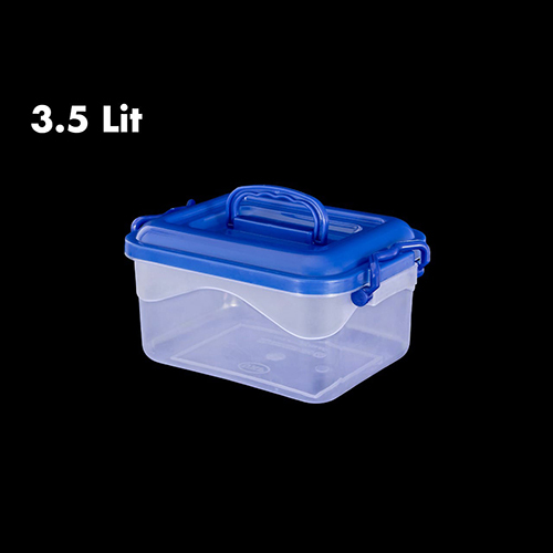 3.5ltr प्लास्टिक लॉक एंड लॉक स्क्वायर कंटेनर