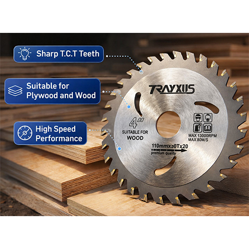 Sharp TCT Teeth Cutting Blades 4 inch Suitable for Wood