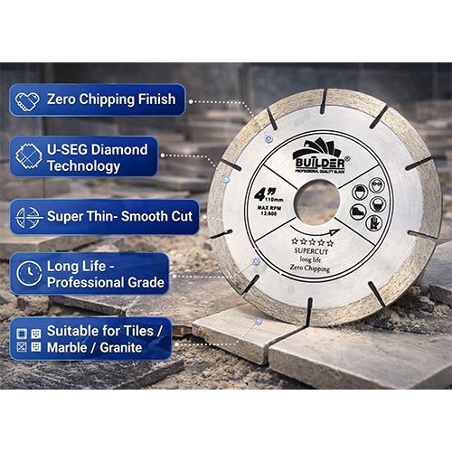 4 inch Supercut Long Life Zero Chipping Cutting Blades