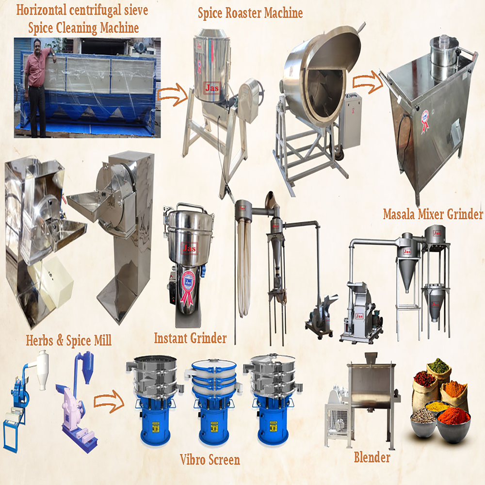 spice Processing Machines and Plants