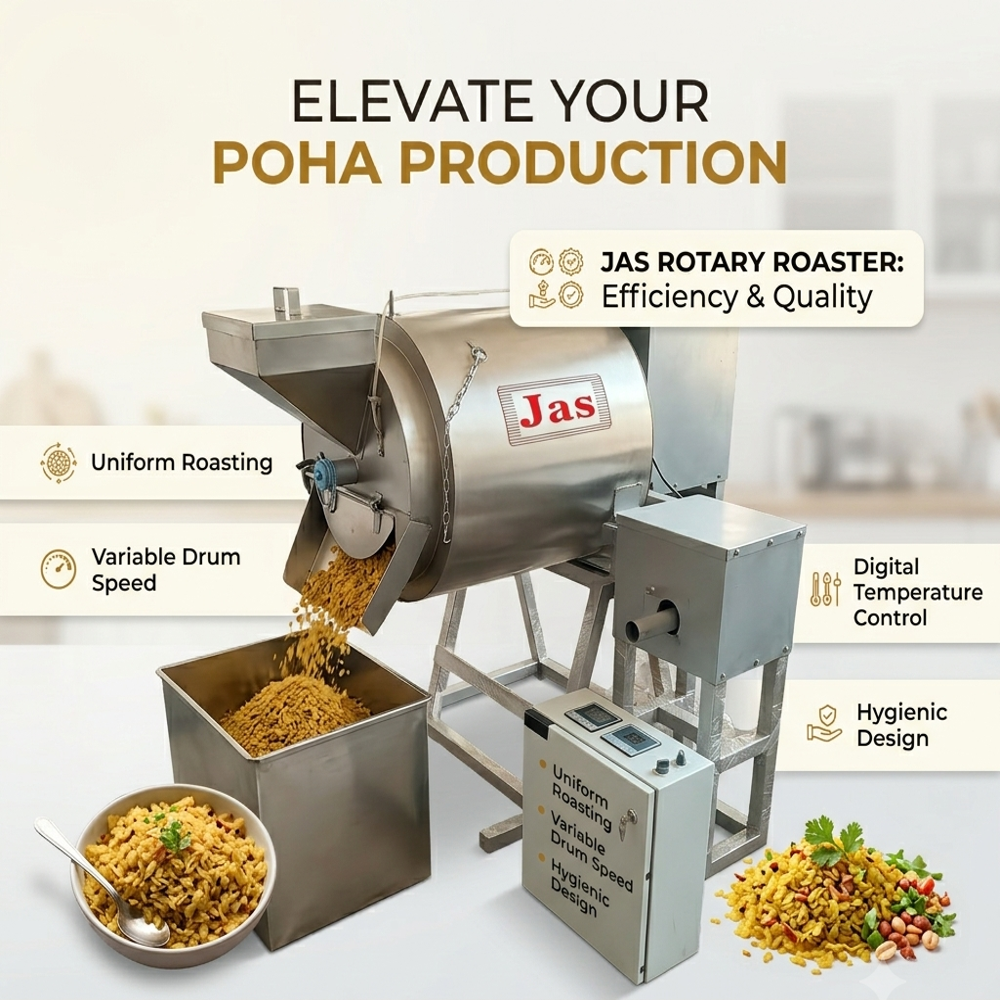 Corn Flakes Roaster Machine