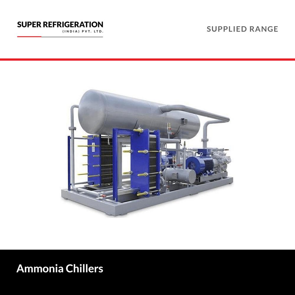 Ammonia Chillers - Compact Skid-mounted Design, Highly Efficient Natural Refrigerant Nh3, Wide Operating Temperature Range - Suitable For Pharmaceutical, Food Processing, And Hvac Applications